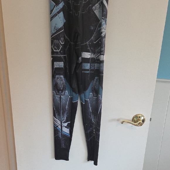 Blackmilk - Mecha Catsuit - Black and Blue Sci-Fi Jumpsuit - Size M - Picture 8 of 8